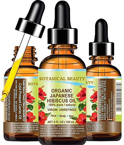 Botanical Beauty Organic HIBISCUS OIL ( Hibiscus Sabdariffa )