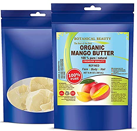 100% Pure ORGANIC MANGO BUTTER RAW VIRGIN REFINED