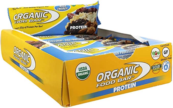 Organic Food Bar Protein - 12 Bars