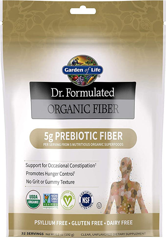 Garden of Life Dr Formulated Organic Fiber Supplement Powder