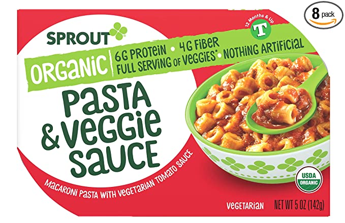 Sprout Organic Macaroni Pasta with Vegetarian Tomato Sauce