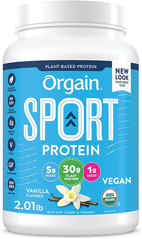 Orgain Vanilla Sport Plant-Based Protein Powder